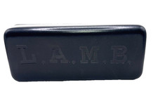 2 LARGE AUTHENTIC NEW - L.A.M.B. - GLOSS BLACK - HARD SOFT SUNGLASSES CASE
