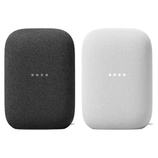 2 Pack Google Nest Audio Smart Stereo Speaker Voice Assistant Chalk Charcoal