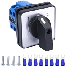 Taiss Universal Changeover Switch 20A 550V 3 Position 8 Terminals 3 