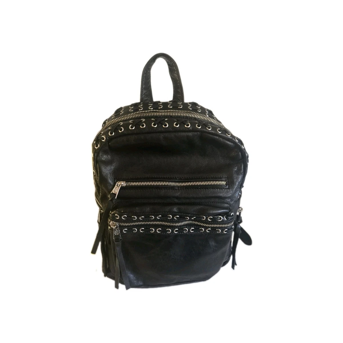 ash domino beaded leather backpack Miramar Women's in over time Alice in Wonderland - Gothic