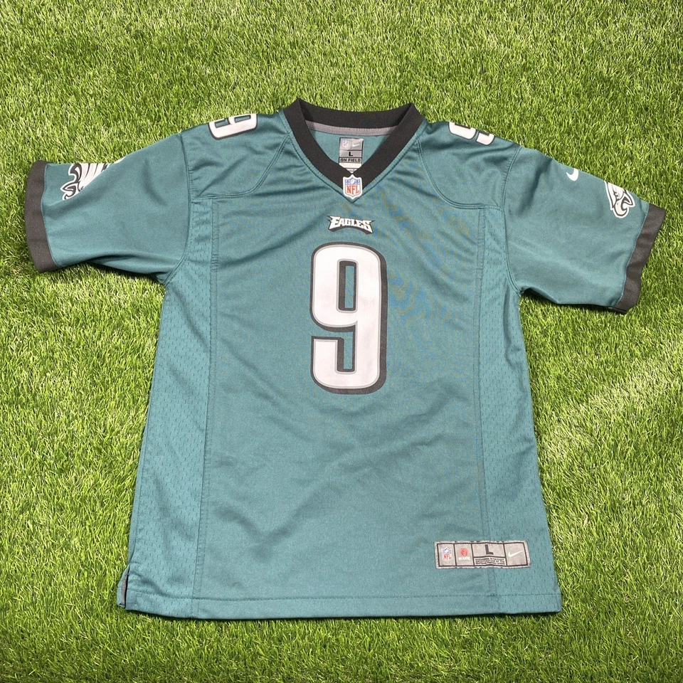 Camiseta Nick Foles Philadelphia Eagles Juvenil Grande Nike #9 Verde NFL  Foto 3 de 4