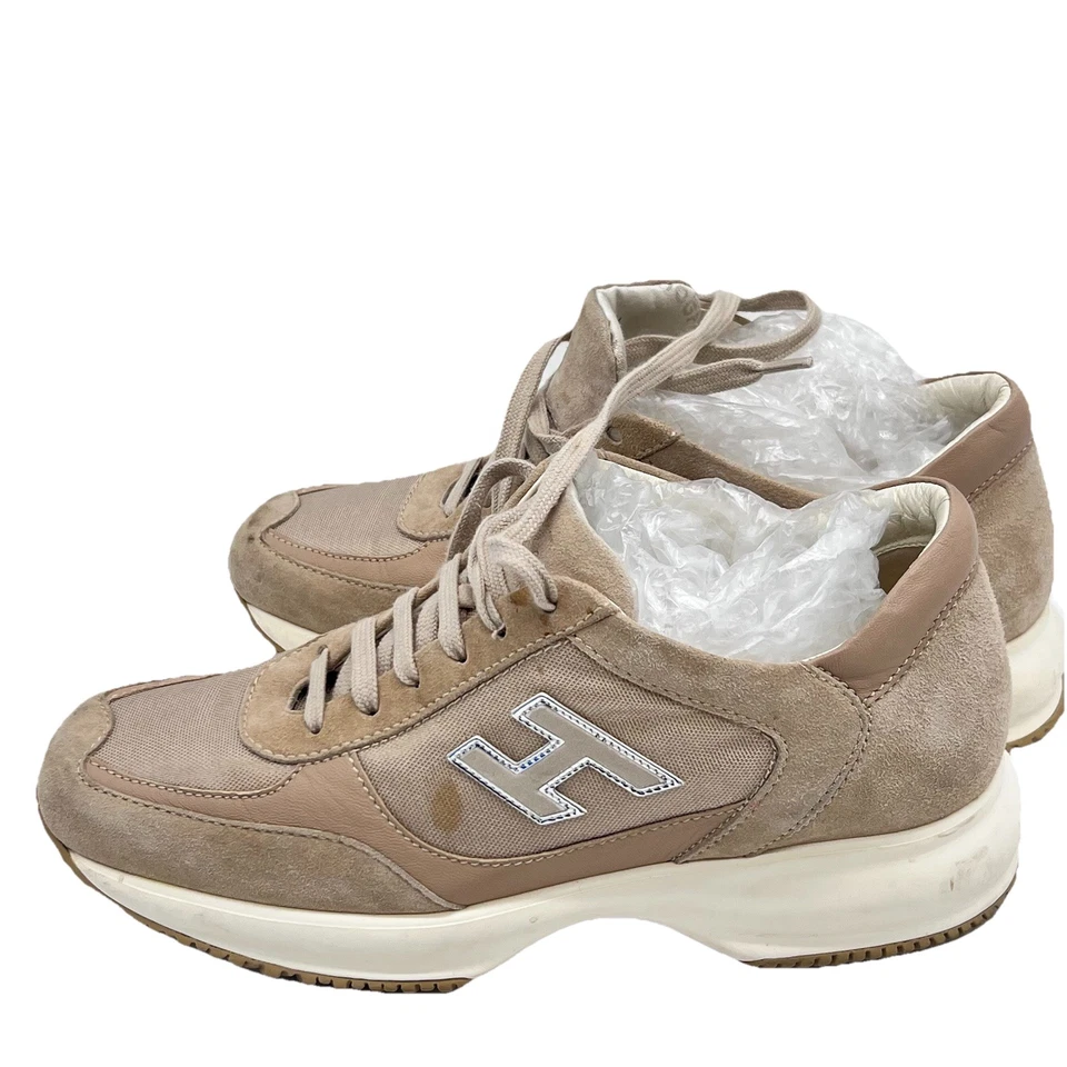 Zapatillas deportivas Hogan interactivas beige gamuza para mujer 37,5 Foto 3 de 4