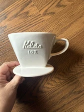 Kalita 102 Ceramic Pour Over Coffee Dripper Cone 4in Diameter Classic Design