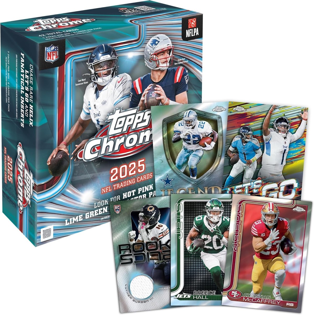 2025 TOPPS CHROME FOOTBALL MEGA BOX New Sealed SHIPS May 6! | eBay