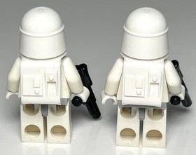 LEGO SW0115 Snow Trooper X2 (Minifigure, Star Wars, Both Trooper, 8129, 7879)