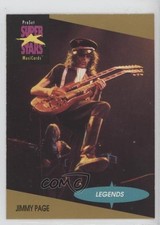 1991 Pro Set Super Stars MusiCards Legends Jimmy Page (Logo on Top Left) #18 1md