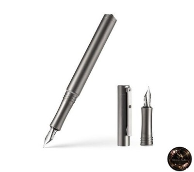 KeyUnity KP02 Titanlegierung Füllfederhalter feine Feder High-End Business Pe...