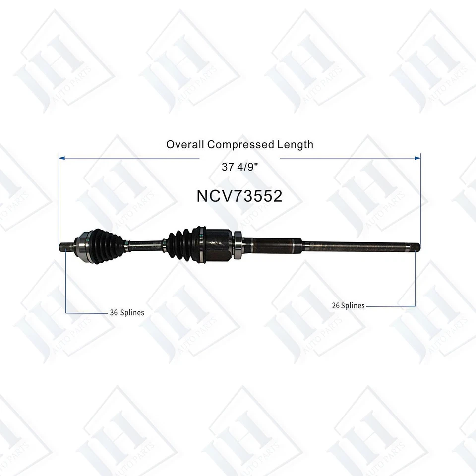 Eje delantero derecho original CV para Volvo S40 V50 2005 06 07 08 09 AWD transmisión automática Foto 2 de 4