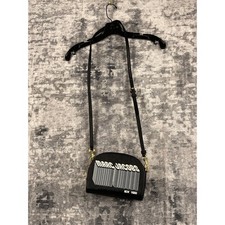 Marc Jacobs Playback Graphic Crossbody Bag BlackSaffiano Leather Logo Camera Bag