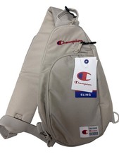 Champion Sling Backpack Crossbody Bag Beige Khaki NWT Adjustable Strap