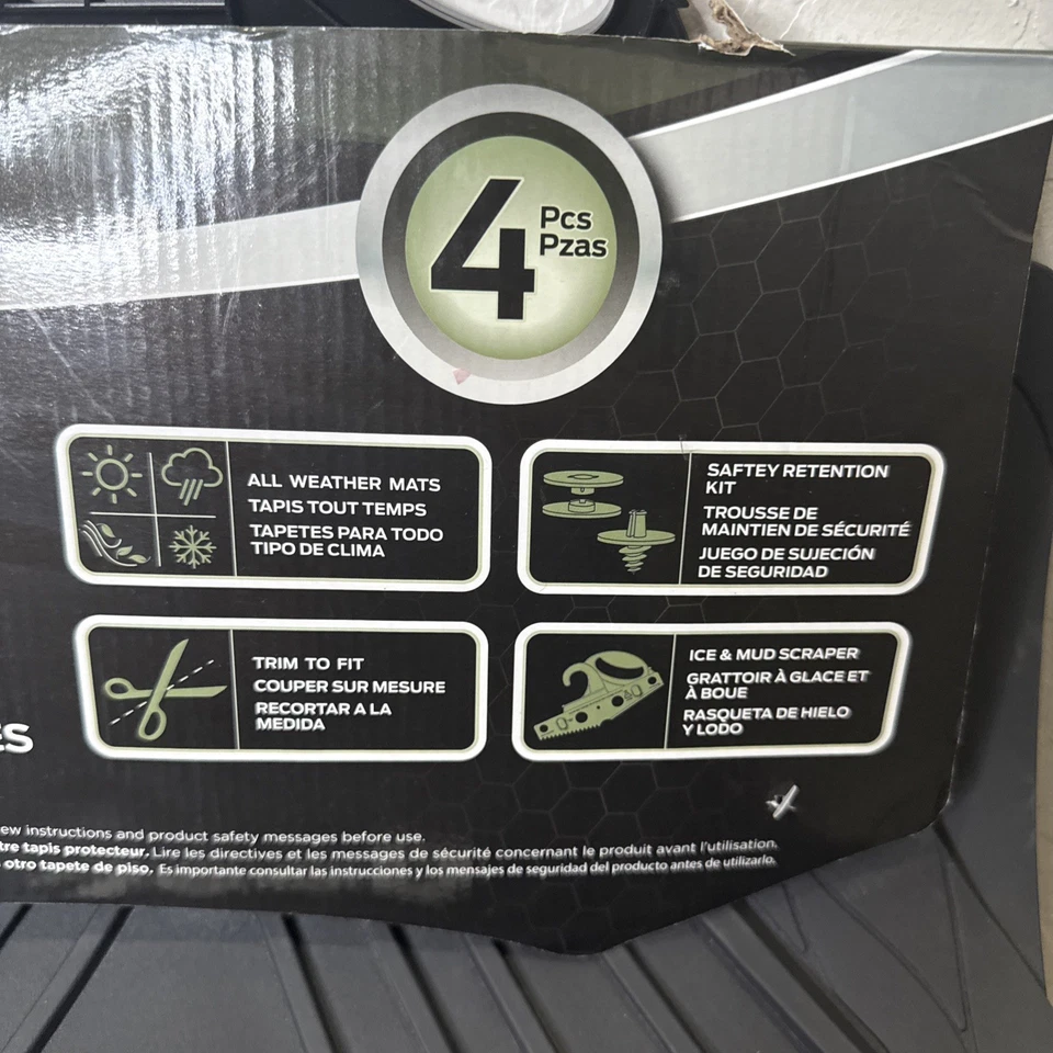 吉普 All Weather Pro 重型橡胶脚垫 4 件套 全新 — 第 4/4 张图片