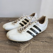 Adidas Goodyear 2007 Mujer Conducción Carreras Zapatillas Zapatos Blanco Negro Talla 7 LEER