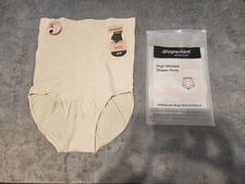 NWT New Shapermint Women's High-Waisted Shaper Panty - Cream 3XL