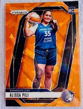 2024 WNBA Panini Prizm Orange Cracked Ice ALISSA PILI Rookie NEW in Protector