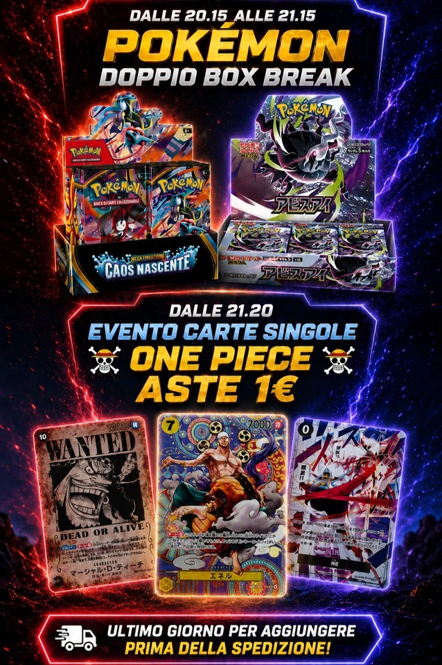 POKÉMON & ONE PIECE – RIP AND SHIP | ASTE DA 1€
