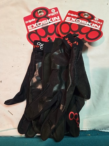 Exoskin Triple Eight Bike Gloves Black X-Large Full Finger