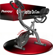 PASYOU Cyclette Pieghevole 3 in 1, Bicicletta Magneticaper La Casa, Spinning Bik