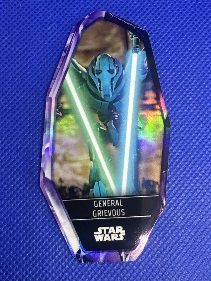 2023 TOPPS STAR WARS CROMO PRETO KYBER CRISTAL DIE-CUT GENERAL GRIEVOUS - Imagem 2 de 3