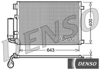 Denso DCN46002 Kondensator FüR Klimaanlage Kondensator Klimaanlage FüR Nissan