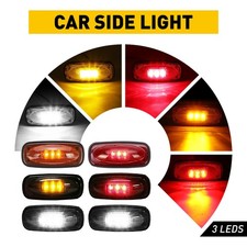 For 03-09 Dodge Ram 3500 LED Fender Side Dually Red Marker Amber Bed Light 12x C