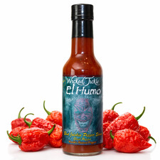 Wicked Tickle Ghost Pepper Hot Sauce Smoked Chipotle Award Winner El Humo