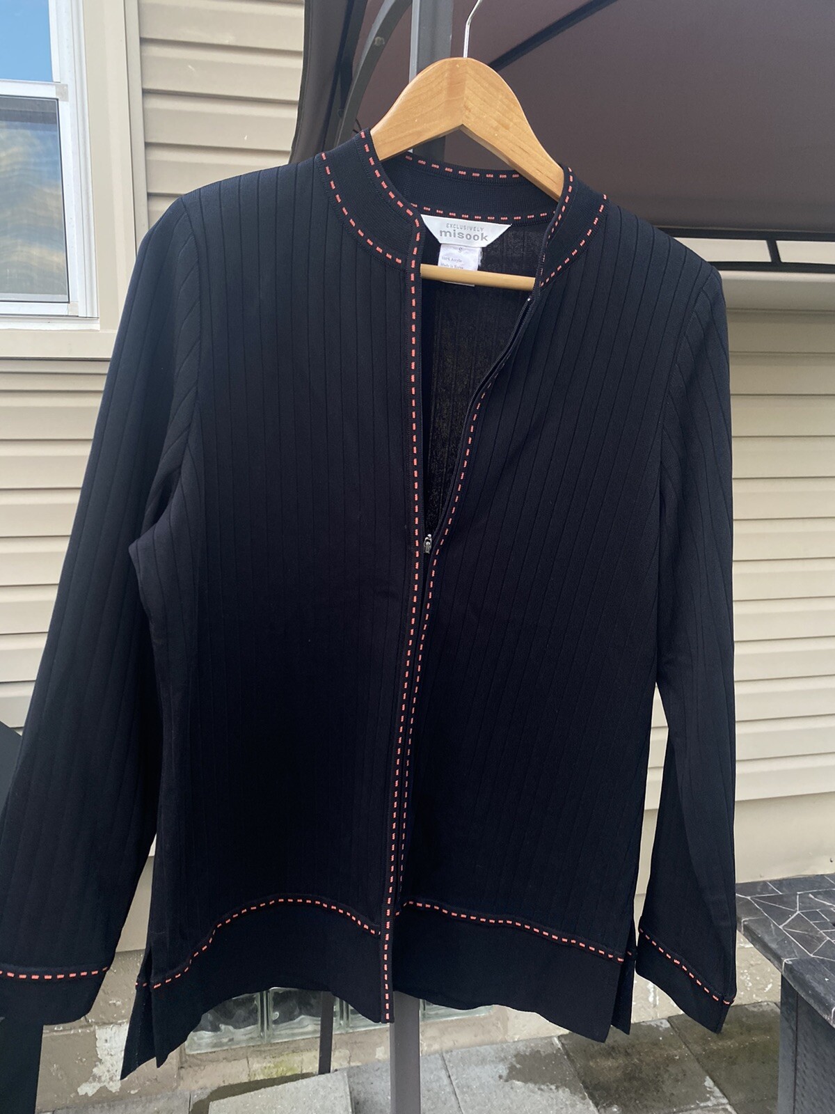 Exclusively Misook Woman Black Cardigan 