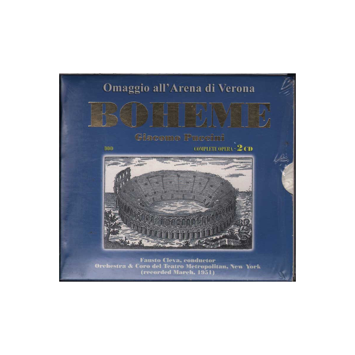 Giacomo Puccini 2 CD Boheme / Azzurra Music Sealed 8028980178023