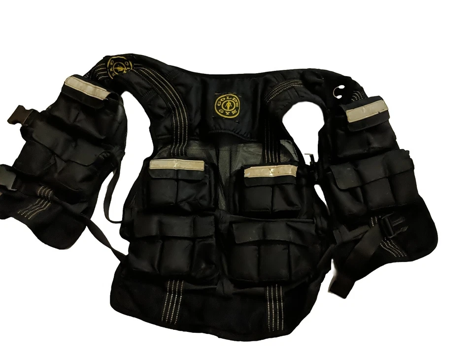 * GOLDS GYM WEIGHTED Workout Exercise VEST Adjustable 20 LBS. (Comes W/ 17 Lbs) - Image 2 of 4