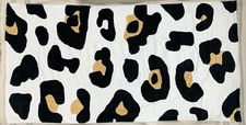 Pottery Barn Teen The Emily Meritt Oversized Leopard Beach Towel black yellow