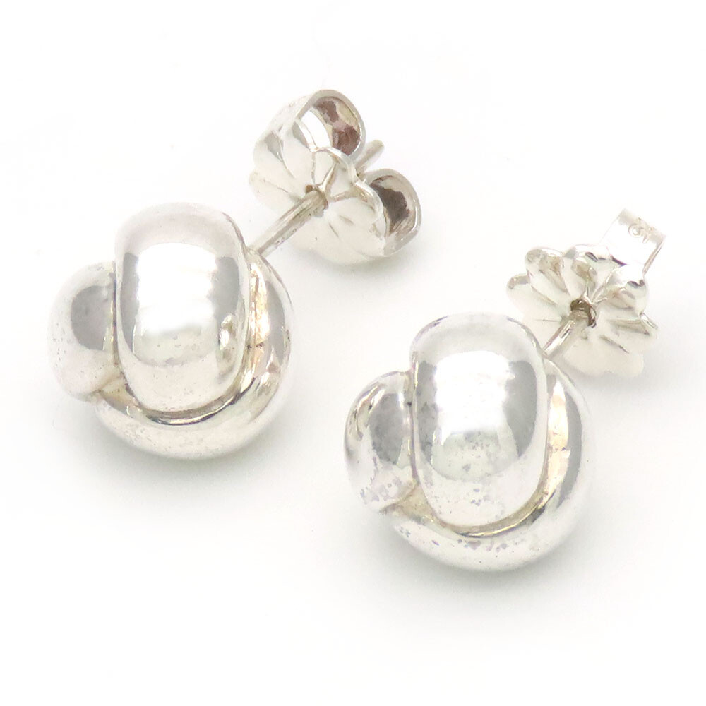 USED TIFFANY&Co. Pierce Knot Earrings Silver925 6.8g Silver Accessories