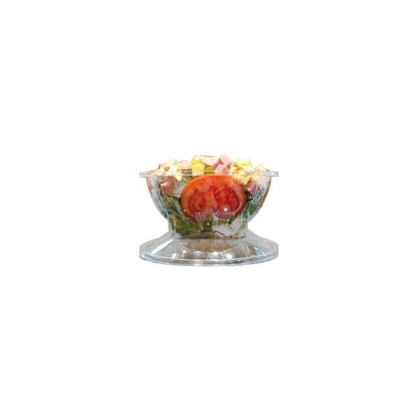 Bol a salade transparent 500 cc hermetique pour transport securise de repas