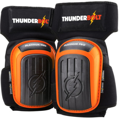 Thunderbolt Knieschützer Bau Arbeit Gel Gartenarbeit Bodenbelag Dacheindeckung Orange
