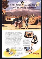 1950 KODAK FILM KODASLIDE TABLE VIEWER CINE KODAK MAGAZINE CAMERA PRINT AD