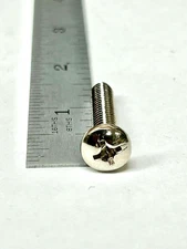 (25) 1/4-20 X 1-1/4 Phillips Pan Head Machine Screw Bright Nickel Chrome Plated