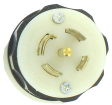 LEVITON 2811 30-AMP 120/208V 4-POLE, 5-WIRE, LOCKING PLUG GROUNDING