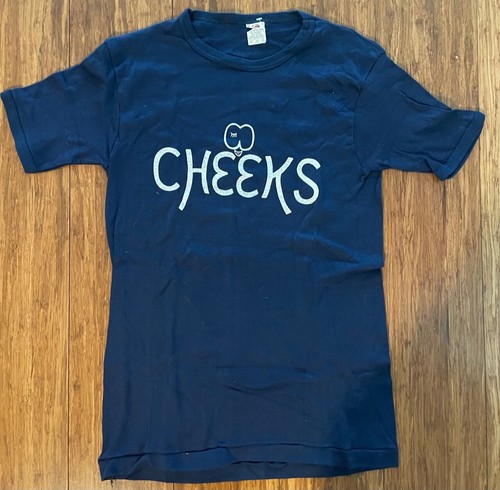 Vintage CHEEKS T-Shirt Navy Sz M Rare | eBay