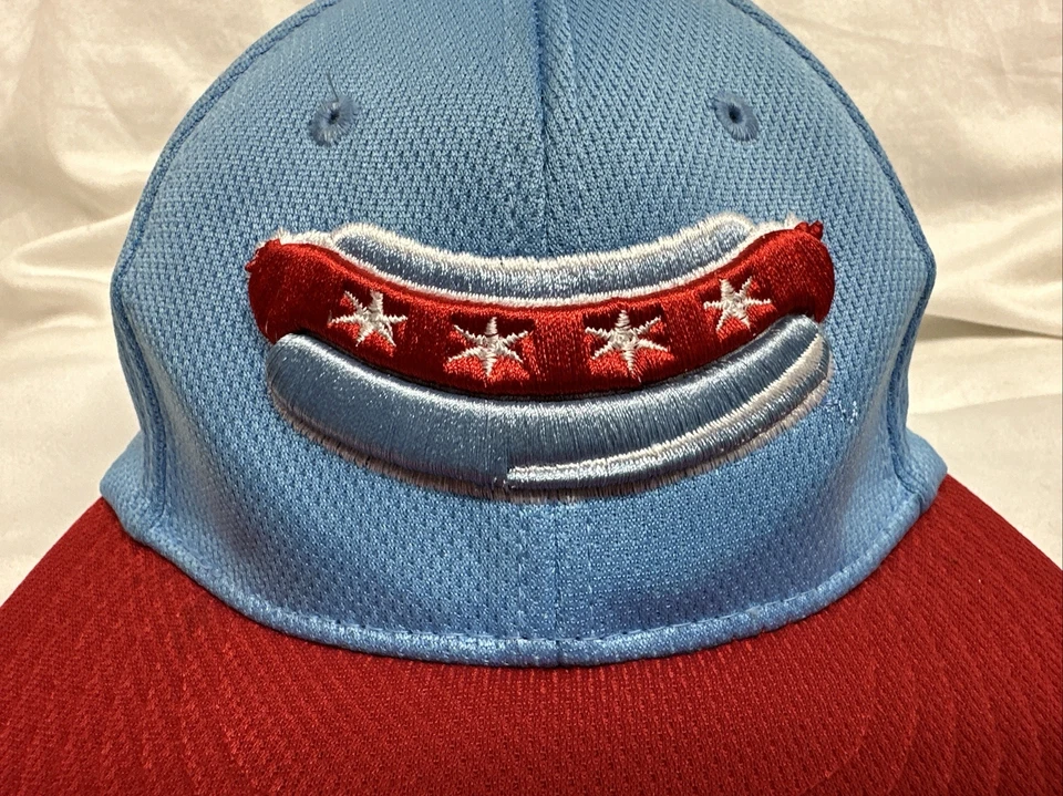 De colección Chicago Dogs Asociación Americana de Béisbol Profesional Juvenil Zephyr Sombrero Foto 2 de 4