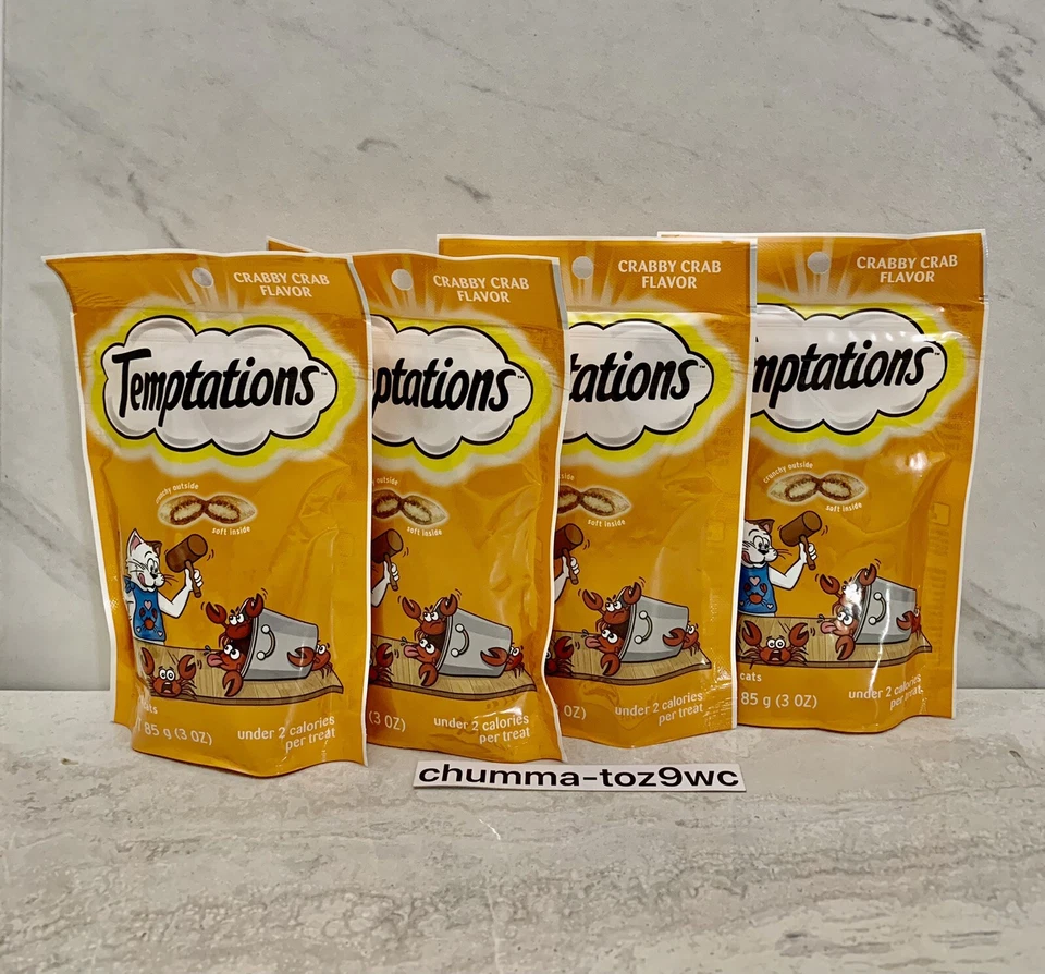TEMPTATIONS Cat Treats (Lot Of 4) All Cats Love:) Brand New Factory Sealed! NWT! - Image 3 of 4