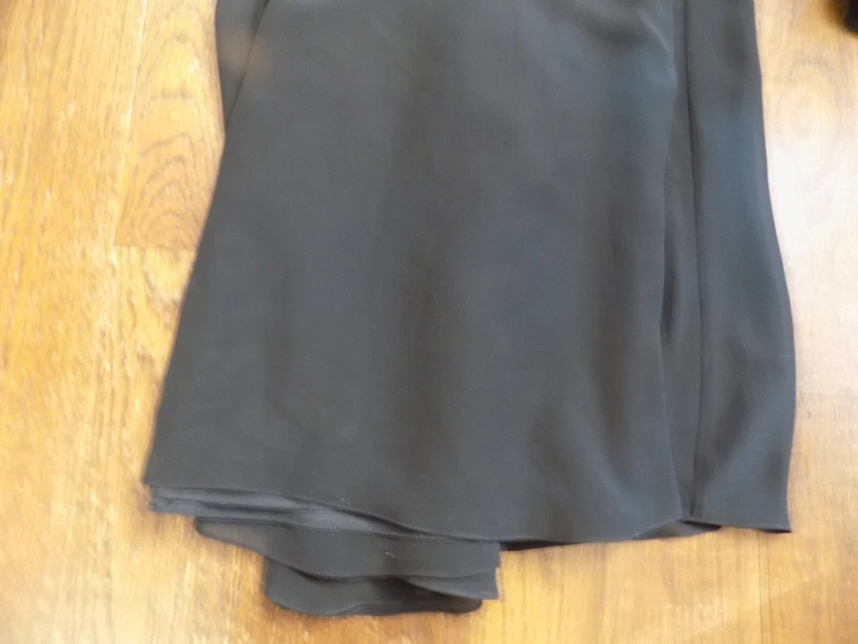 B2 черный без бретелек платье собранный драпировки талии плиссированные корсет верхний GALA платье sz 8 - Изображение 4 из 4