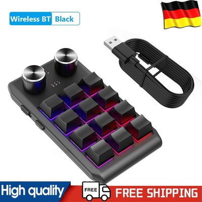 RGB Macro Custom Gaming Keyboard Ultra-thin DIY Mechanical Keypad for PS Drawing