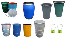 SHIPPING DRUM BARREL OIL DRUM CONTAINER BIN STEEL DRUM PLASTIC EXPORT DRUM