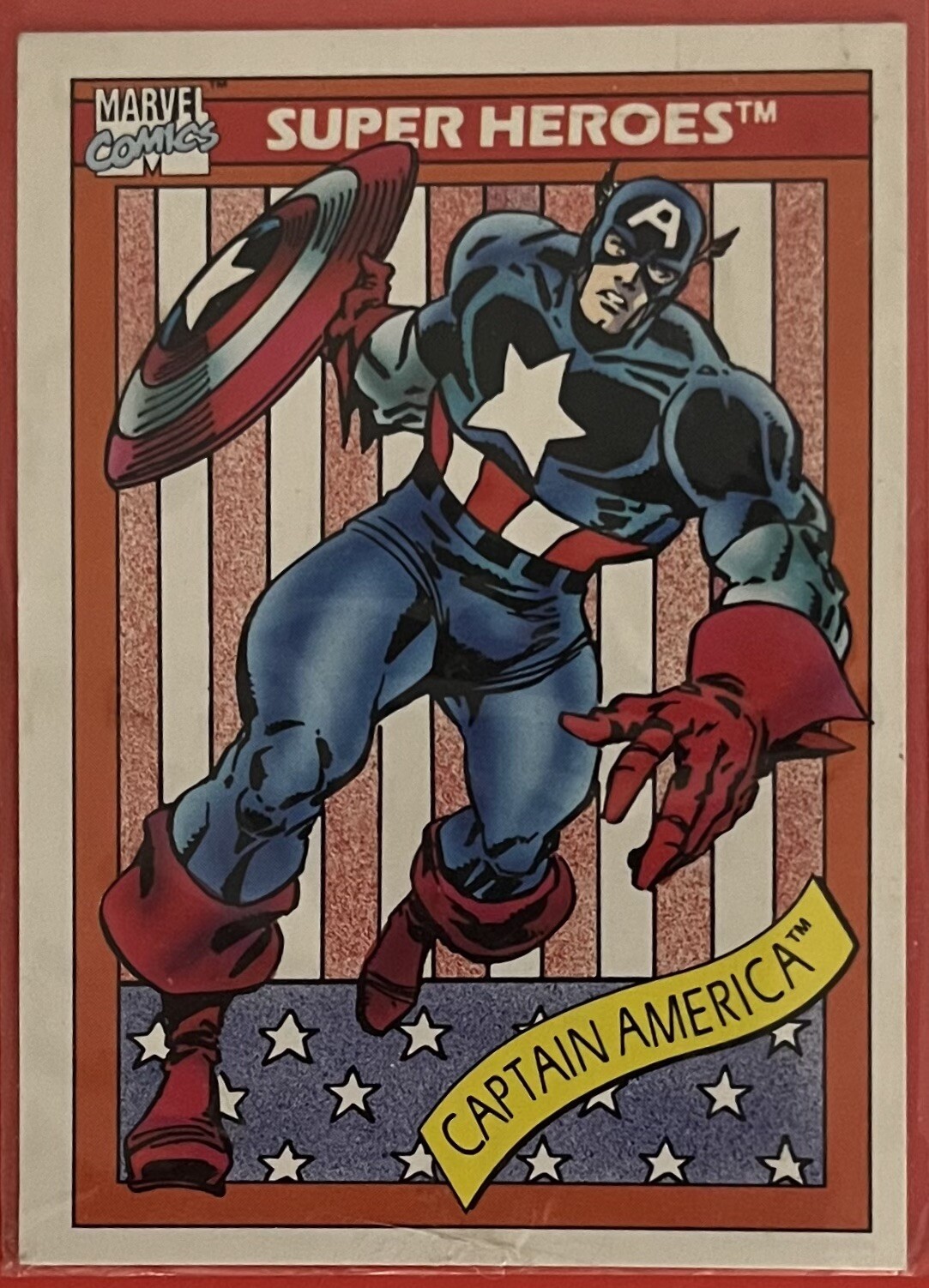 1990 Marvel Universe Captain America #1 -  Rookie Card - GEM Mint! 