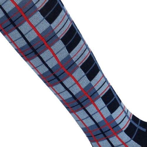 Mysocks Tartan Knee High Socks Seamless Toe Combed Cotton - Picture 24 of 31