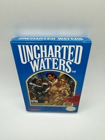 Uncharted Waters Nintendo NES Complete CIB W Map KOEI Rare Near Mint!