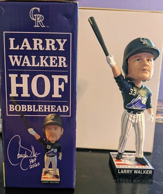 LARRY WALKER 2021 COLORADO ROCKIES HALL OF FAME HOF BOBBLEHEAD 9.25.21 ...