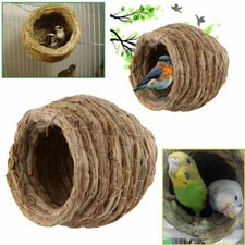 Bedroom Cages Accessories Parrot Bird Nest Straw Cage Breeding Cave Straw Nest,