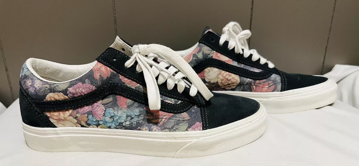 Vans moody floral slip on sale