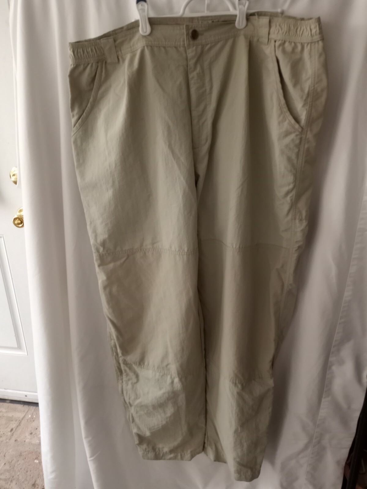 Origin Outdoors men's pants 2XL Convertible Hiking Camping Khaki Nylon