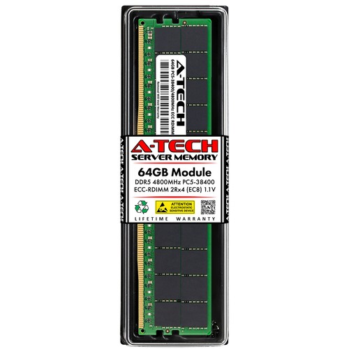 64GB 2Rx4 PC5-4800 EC8 RDIMM Tyan B7136T70AV12E8HR-2T S5652AGM3NRE-2T Memory RAM - 第 1/3 張圖片