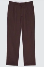 Raiment - Light Pleat Trousers Pants - Brown - X Large